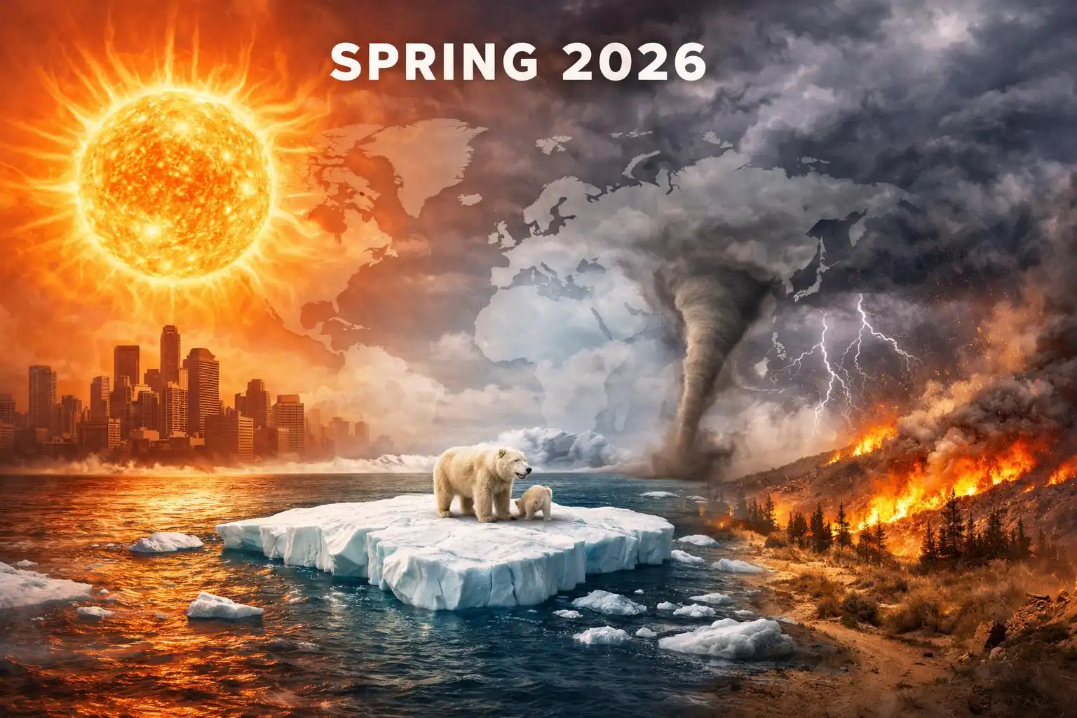 March Heat Records, Melting Arctic Ice, and Severe Weather: A Spring 2026 Weather Update