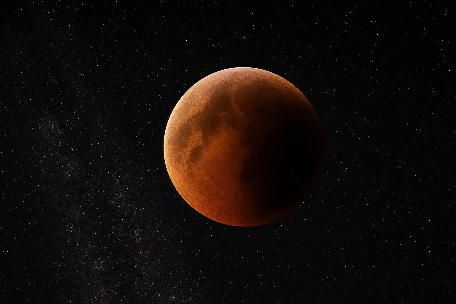 The August 27 partial lunar eclipse turned 96% of the moon a stunning rusty-red — as close to a total blood moon as you can get.